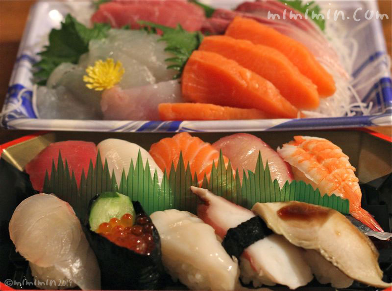 寿司と刺身の画像