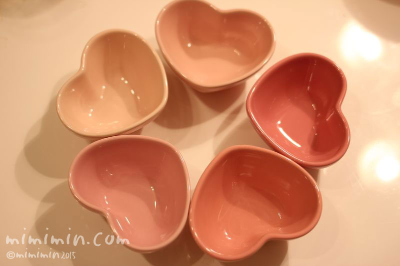 ルクルーゼのミニハートボール｜ピンクのハート型の小皿 | みみみんブログ
