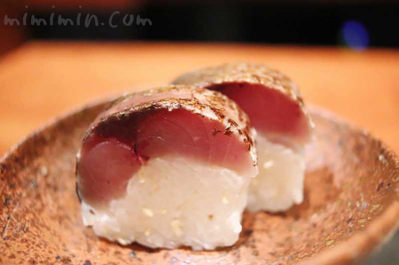 鯖の棒寿司｜日本料理 TAKEMOTO (タケモト)｜代官山の和食の写真