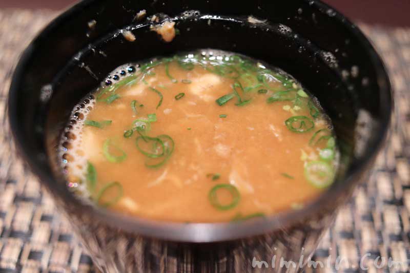 味噌汁｜鮨 くりや川のランチの写真