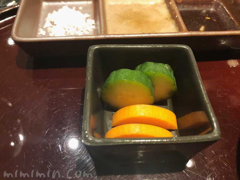 漬物｜鉄板焼き 恵比寿のディナー（ウェスティンホテル東京）の画像