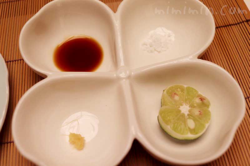 松茸の姿焼きのタレの写真